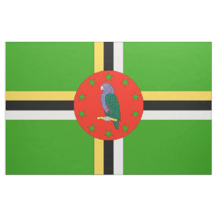 Dominica Flag Stof