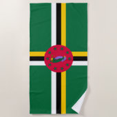 Dominica Flag Strandlaken (Voorkant)