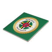 Dominica Flag Tegeltje (Zijkant)