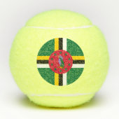 Dominica Flag Tennisballen (Voorkant)