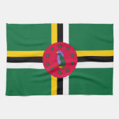 Dominica Flag Theedoek (Horizontaal)