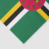 Dominica Flag Tissuepapier (Detail)