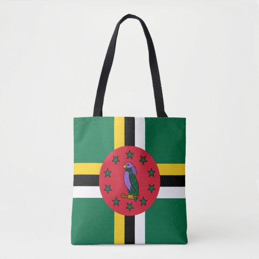 Dominica Flag Tote Bag (Voorkant)