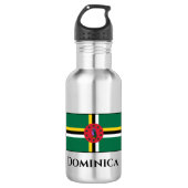 Dominica Flag Waterfles (Voorkant)