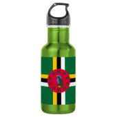 Dominica Flag Waterfles (Voorkant)