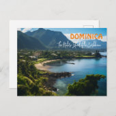 DOMINICA Het Natuur eiland van de Caraïben Briefkaart (Voorkant / Achterkant)