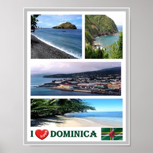 Dominica - I Love - Poster (Voorkant)