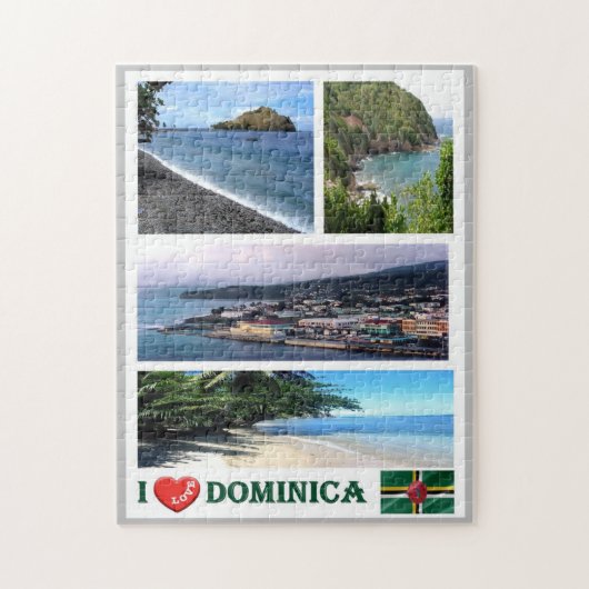 Dominica - Ik hou van - Legpuzzel (Verticaal)