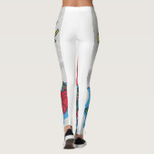 Dominica kaart zonsondergang. leggings (Achterkant)