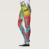 Dominica kaart zonsondergang. leggings (Links)