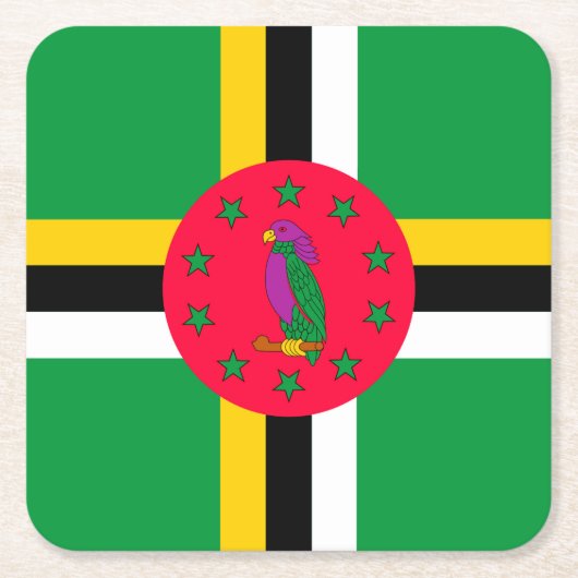 Dominica Kartonnen Onderzetters (Voorkant)