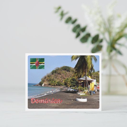 Dominica - Mero Beach - Briefkaart (Staand voorkant)