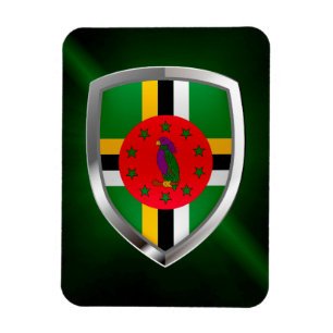 Dominica Mettalic Emblem Magneet
