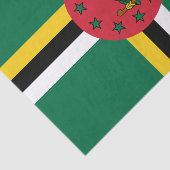 Dominica mode, Dominica Vlag tissuepapier (Detail)