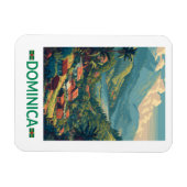 Dominica Reis Kunst Vintage Magneet (Horizontaal)