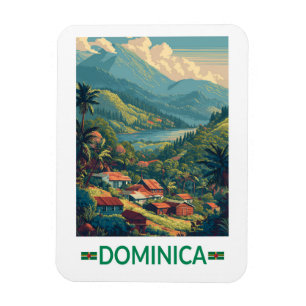Dominica Reis Kunst Vintage Magneet