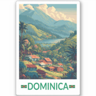 Dominica Reis Kunst Vintage Sticker