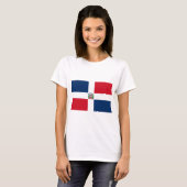 Dominica Republic Flag T-shirt (Voorkant volledig)