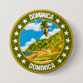 Dominica Ronde Button 7,6 Cm (Voorkant)