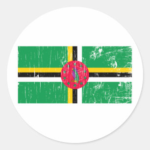 Dominica Ronde Sticker