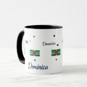 Dominica Roots Pattern Mok | Caribische Vlag (Voorkant links)