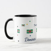 Dominica Roots Pattern Mug | Caribbean Flag Mok (Links)