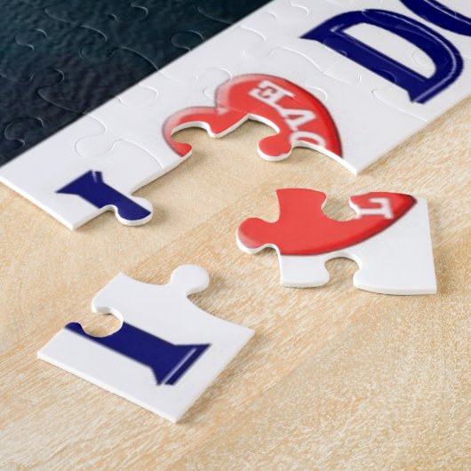 Dominica - Roseau Wide - I Love - Legpuzzel (Zijkant)