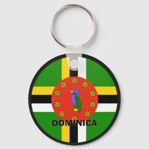 Dominica Roundel kwaliteitsvlag Sleutelhanger
