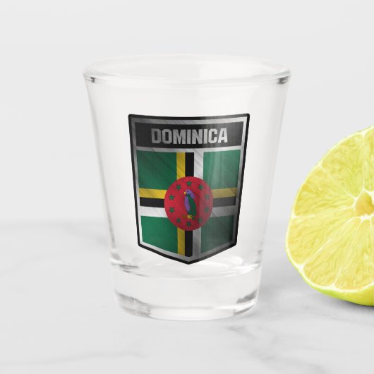 Dominica Shot Glas (Voorkant)