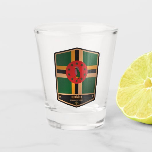 Dominica Shot Glas (Voorkant)