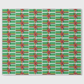 DOMINICA | Sisserou Parrot | DOMINICAANSE vlag Cadeaupapier (Vlak)