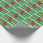 DOMINICA | Sisserou Parrot | DOMINICAANSE vlag Cadeaupapier (Hoek)