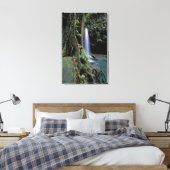 Dominica, Smaragdpoel, Waterval. Canvas Afdruk (Insitu (Slaapkamer))