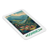Dominica Travel Art Vintage Magneet (Rechterzijde)