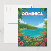  Dominica Tropical Island reizen Briefkaart (Voorkant / Achterkant)