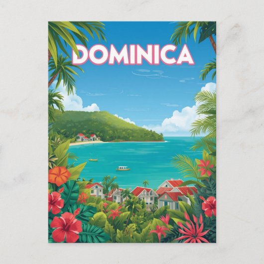  Dominica Tropical Island reizen Briefkaart (Voorkant)