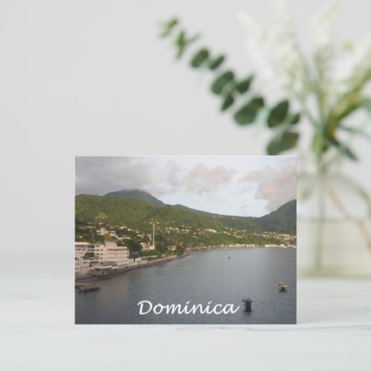 Dominica-Uitzicht Briefkaart (Staand voorkant)