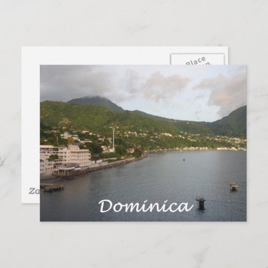 Dominica-Uitzicht Briefkaart (Voorkant / Achterkant)