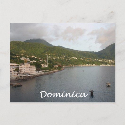 Dominica-Uitzicht Briefkaart (Voorkant)