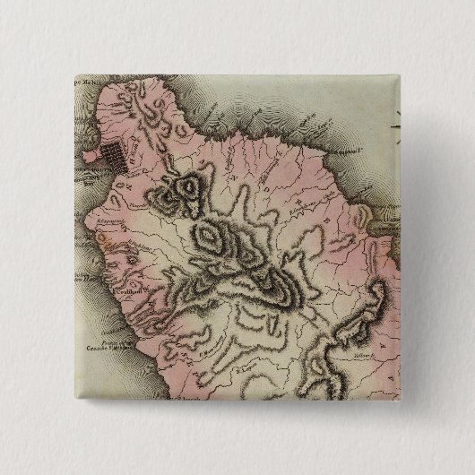 Dominica Vierkante Button 5,1 Cm (Voorkant)