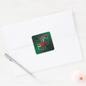 Dominica Vierkante Sticker (Envelop)