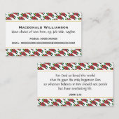 DOMINICA VISITEKAARTJE (Voorkant / Achterkant)