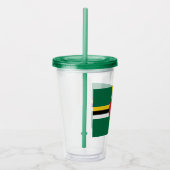 Dominica-vlag Acryl Drinkbeker (Rechts)