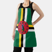 Dominica vlag All-Over Print Apron Schort (Insitu)