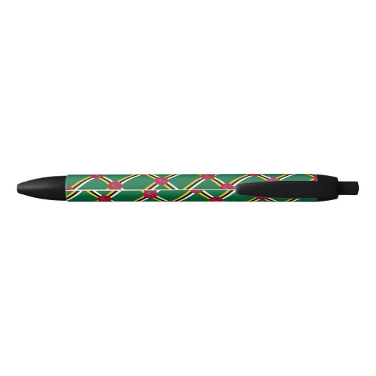 Dominica vlag balpen zwarte inkt pen (Achterkant)