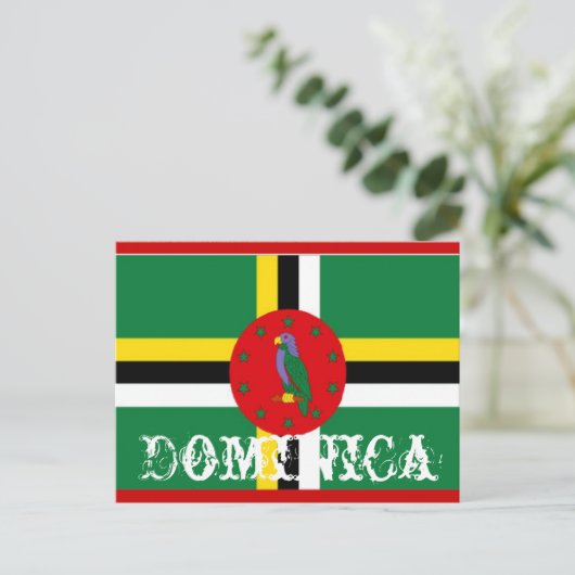 Dominica-vlag Briefkaart (Staand voorkant)