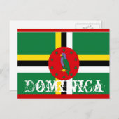 Dominica-vlag Briefkaart (Voorkant / Achterkant)