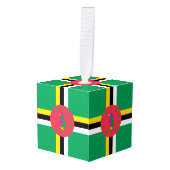 Dominica-vlag Decoratie (Voorkant hoekig)
