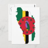 Dominica-vlag DM Briefkaart (Voorkant / Achterkant)