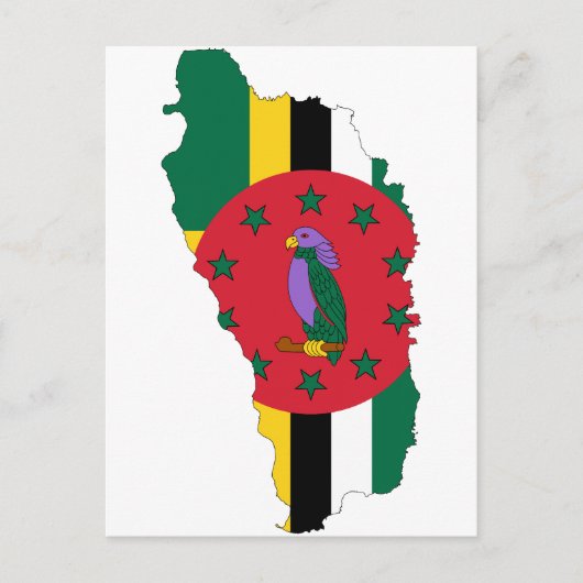 Dominica-vlag DM Briefkaart (Voorkant)